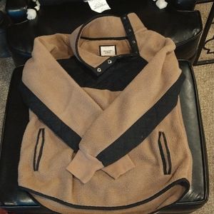 Abercrombie button neck pullover